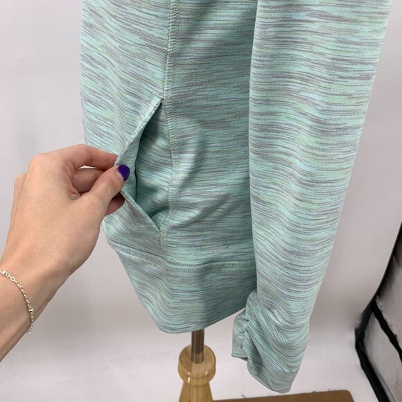 Straight Down Zip Up Jacket Womens S Small Sea Mist Pockets Collar Performance - Picture 9 of 12